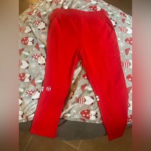 Large red Sergio Tacchini ORION TRACK PANT ARCHIVIO- ADRENALINE RUSH